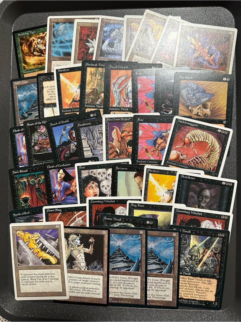 Magic Card Lot - Black and Multicolor Trading Cards (40 cards) 1